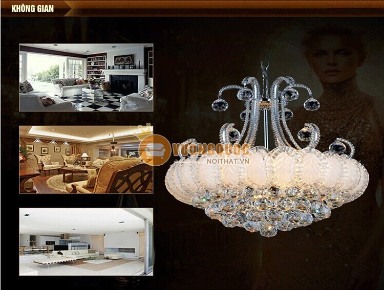 Đèn chùm chao đá hiện đại nhập khẩu CM127-7